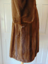 XL Vintage Brown Mink Fur Jacket: Nafa Mink, Preloved