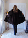 Vintage Black Ranch Mink Fur Stroller Coat: Canadian Fur