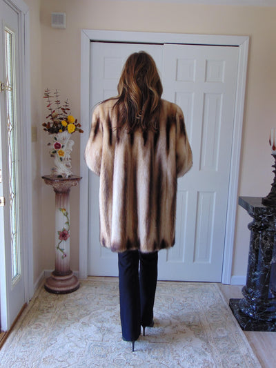 Vintage Fitch Fur Stroller Coat with Mink Trim - Rosendorf/Evans