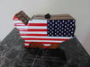 Vintage Timmy Woods USA Flag Purse: Wooden Americana Bag