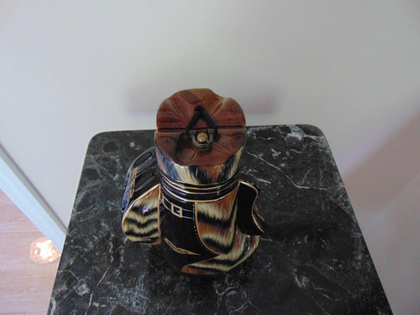 Vintage Timmy Woods Golf Bag Purse: Wooden Novelty Handbag
