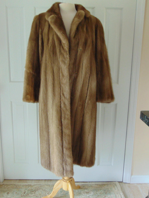 Vintage Mink Fur Coat: Full Length, Classic Style