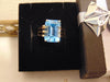 Emerald Cut Blue Topaz Ring: 14K Yellow Gold Estate Jewelry