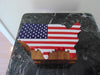 Vintage Timmy Woods USA Flag Purse: Wooden Americana Bag