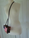 Vintage Timmy Woods USA Flag Purse: Wooden Americana Bag