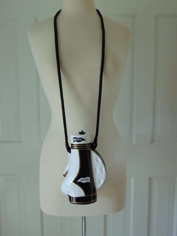 Vintage Timmy Woods Golf Purse: Handcrafted Wooden Novelty Bag