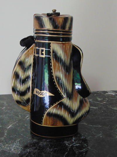Vintage Timmy Woods Golf Bag Purse: Wooden Novelty Handbag