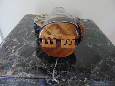 Vintage Timmy Woods Golf Bag Purse: Wooden Novelty Handbag