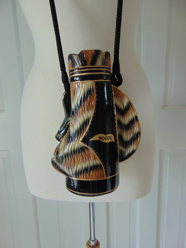Vintage Timmy Woods Golf Bag Purse: Wooden Novelty Handbag