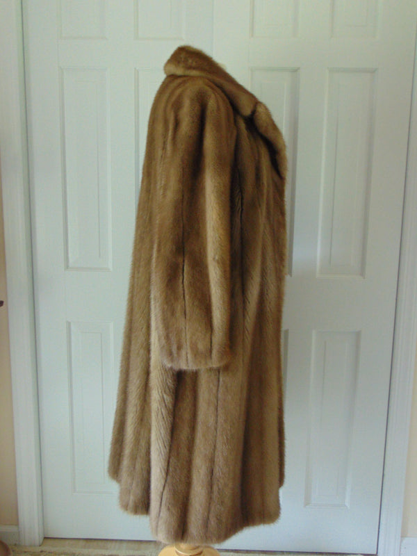 Vintage Mink Fur Coat: Full Length, Classic Style
