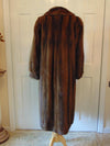 Vintage Beige Mink Fur Coat: Embroidered Lining, Monogrammed