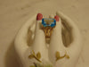 Emerald Cut Blue Topaz Ring: 14K Yellow Gold Estate Jewelry