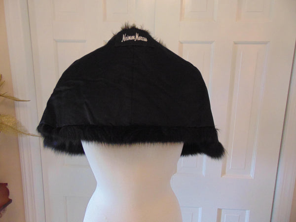 Vintage Black Fox Fur Stole: Neiman Marcus Zandra Rhodes, Formal Events