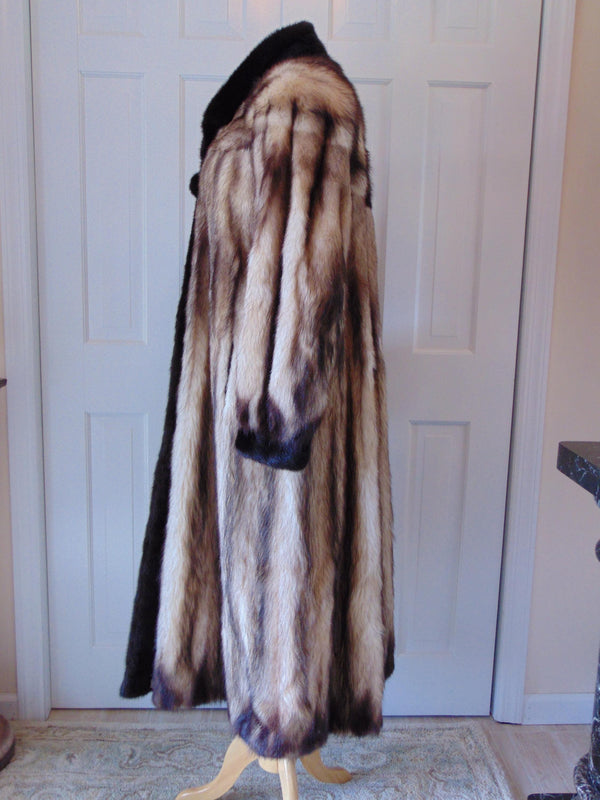 Vintage Fitch Fur Coat: Full Length Unisex Design