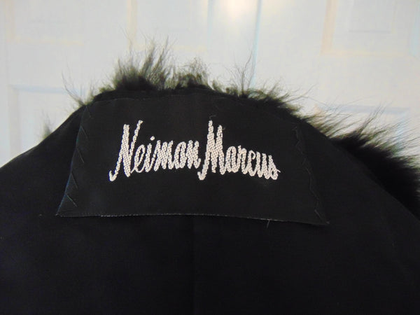 Vintage Black Fox Fur Stole: Neiman Marcus Zandra Rhodes, Formal Events