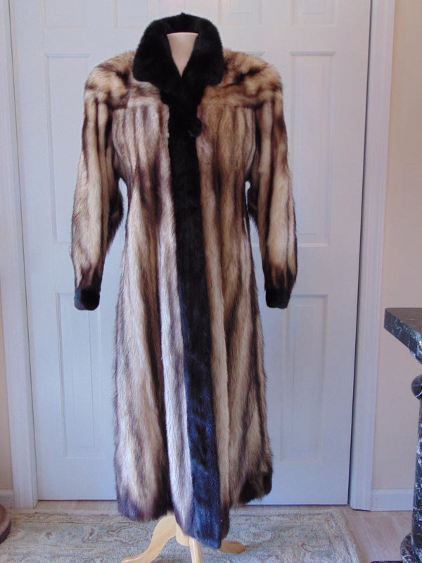 Vintage Fitch Fur Coat: Full Length Unisex Design