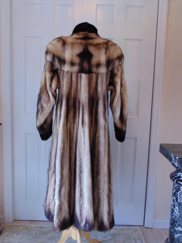 Vintage Fitch Fur Coat: Full Length Unisex Design