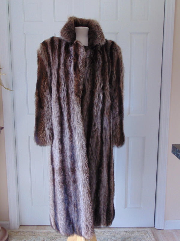 Vintage Raccoon Fur Coat, Furs by Erika Schon
