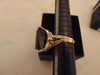 Emerald Cut Smokey Quartz Ring: 14K Gold Vintage Estate Jewelry