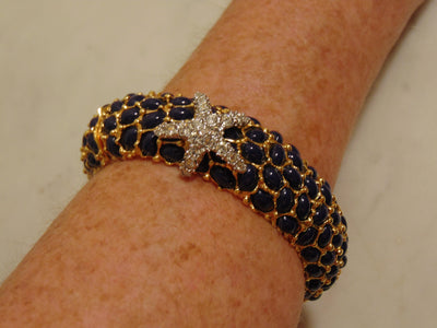 Hinged Starfish Bracelet-Nautical Bracelet-Ocean Resort Bracelet-KJL Starfish Bracelet-Tropical Bracelet-Resort Jewelry-Summer Bracelets