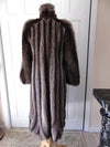 Vintage Full Length Raccoon Fur Coat, Silverish Hues