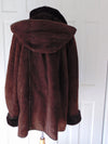 Vintage Lambskin Hooded Shearling Coat, Made in Europe