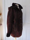 Vintage Lambskin Hooded Shearling Coat, Made in Europe