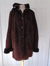 Vintage Lambskin Hooded Shearling Coat, Made in Europe