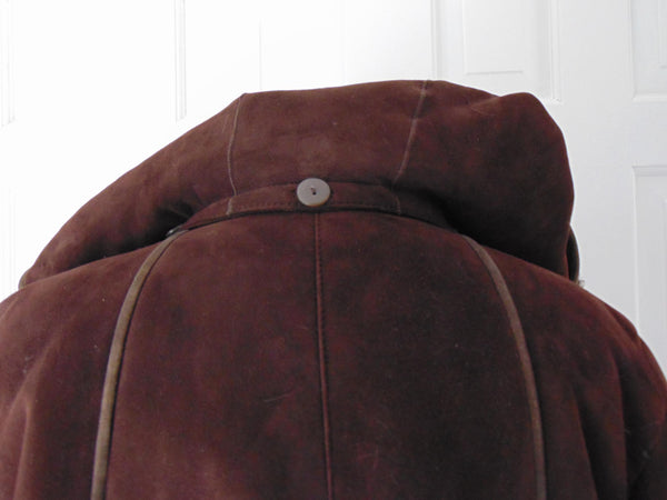 Vintage Lambskin Hooded Shearling Coat, Made in Europe