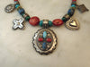 Carolyn Pollack Sterling Silver Stone Medallion Necklace, 17"