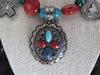Carolyn Pollack Sterling Silver Stone Medallion Necklace, 17"