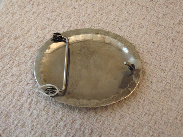 Sterling Silver Turquoise Deer Belt Buckle, Western Cowboy Cowgirl Rodeo