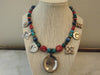 Carolyn Pollack Sterling Silver Stone Medallion Necklace, 17"