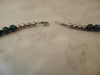 Malachite Beaded Sterling Silver Necklace, Western Cowgirl Jewelry