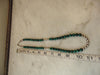 Malachite Beaded Sterling Silver Necklace, Western Cowgirl Jewelry