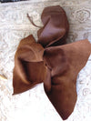 New Mexico Artisan Cowhide Skirt, Pam Dietrich Suede Clothing, Cognac Leather Skirt