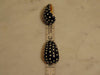 Kenneth Jay Lane Black And White Poke A Dot Clip On Earrings 1990s