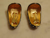 Kenneth Jay Lane Black And White Poke A Dot Clip On Earrings 1990s