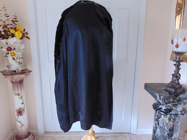 Genuine Mink Fur Coat Full Length, Preloved Vintage Long Black Furs
