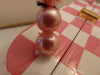 Timmy Woods Preloved Vintage Twin Siamese Cat Pink And White Checked Purse