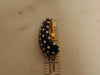 Kenneth Jay Lane Black And White Poke A Dot Clip On Earrings 1990s