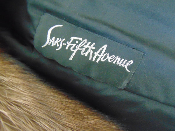 Saks Revillon Genuine Fischer Fur Stroller Coat
