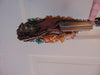 Vintage Yilin Satin Purse with Tigers Eye Handle, Sequins & Stones