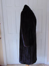 Genuine Mink Fur Coat Full Length, Preloved Vintage Long Black Furs