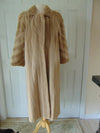 Vintage Bob Mackie Sheared Mink Fur Coat, Long Sand Beige
