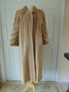 Vintage Bob Mackie Sheared Mink Fur Coat, Long Sand Beige