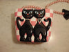 Timmy Woods Preloved Vintage Twin Siamese Cat Pink And White Checked Purse