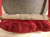 Made In France Red Micro Beaded Evening Purse Prelove Vintage
