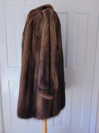 Saks Revillon Genuine Fischer Fur Stroller Coat