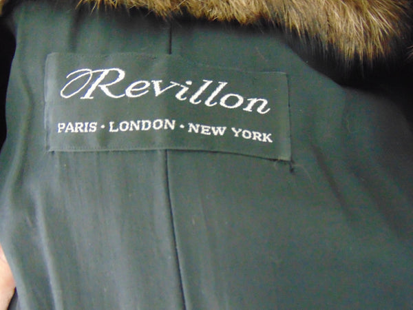 Saks Revillon Genuine Fischer Fur Stroller Coat